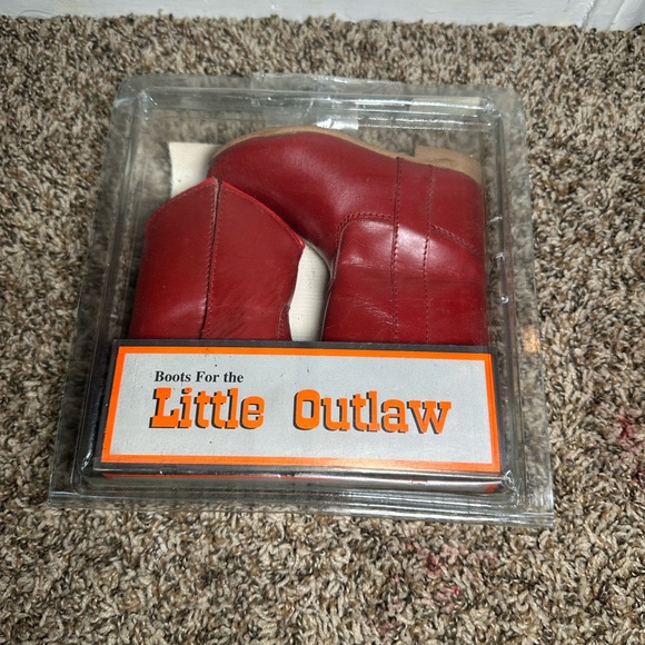 Little Outlaw Red Boots - Picture 1 of 12